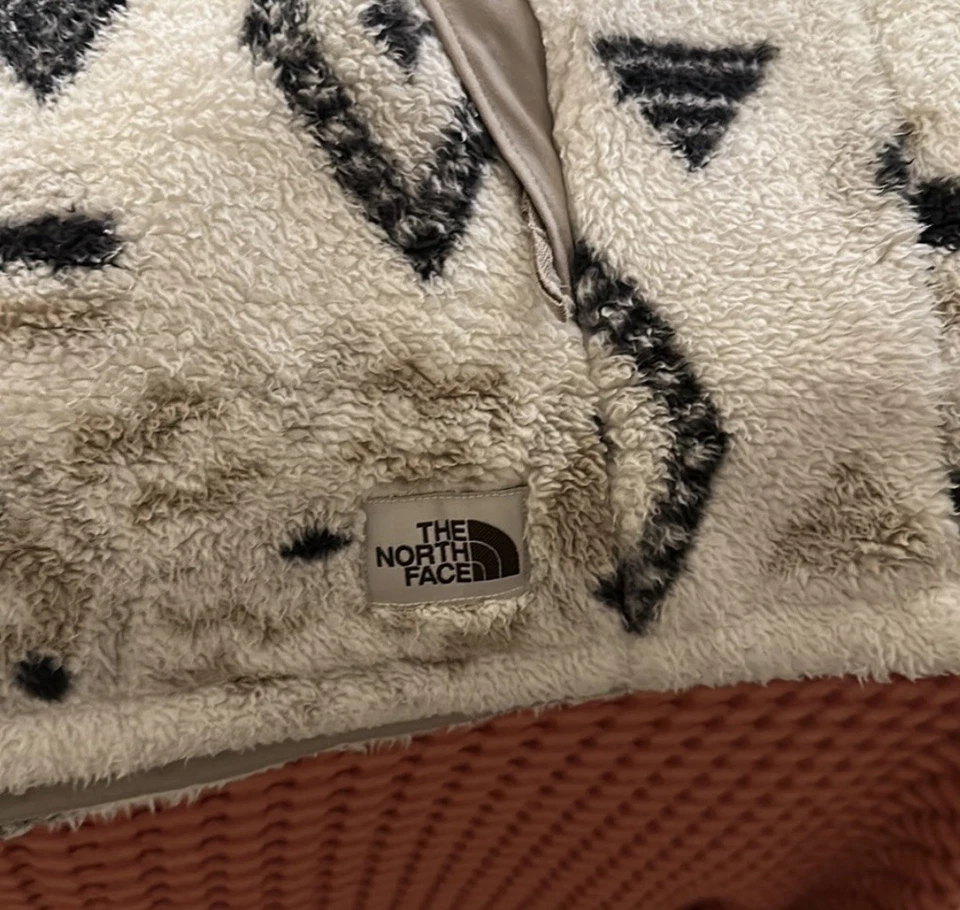 The North Face Aztec Hooded Fleece Jacket Women's Size Medium Soft Sherpa - Image 2 of 3