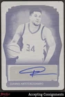 2023 Leaf Art of Sport Black Printing Plate Giannis Antetokounmpo AUTO 1/1 BUCKS