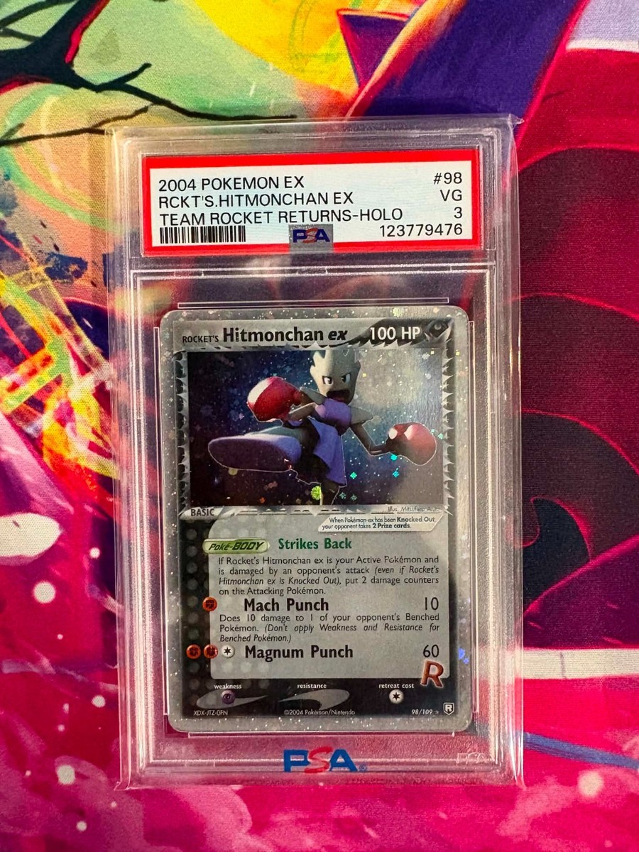 Rocket's Hitmonchan ex 98/109 EX Team Rocket Returns Holo for sale
