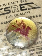 RARE VINTAGE MOBIL GAS & OIL PEGASUS 125 YEAR ANNIVERSARY PIN ~ NEW!!