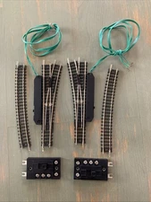 Pair Model Power N Gauge switch turnout 3963 left and right With 2 Curve