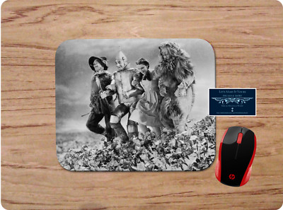 WIZARD OF OZ INSPIRED SCENE BLACK & WHITE CUSTOM MOUSE PAD DESK MAT HOME OFFICE