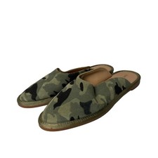 Lucky brand woman  s mules suede camo print Shoes size 8 M
