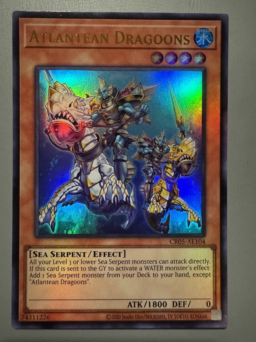 atlantean cards yugioh YUGIOH ATLANTEAN DRAGOONS ASIA ENGLISH EDITION CR05-AE104 ULTRA RARE