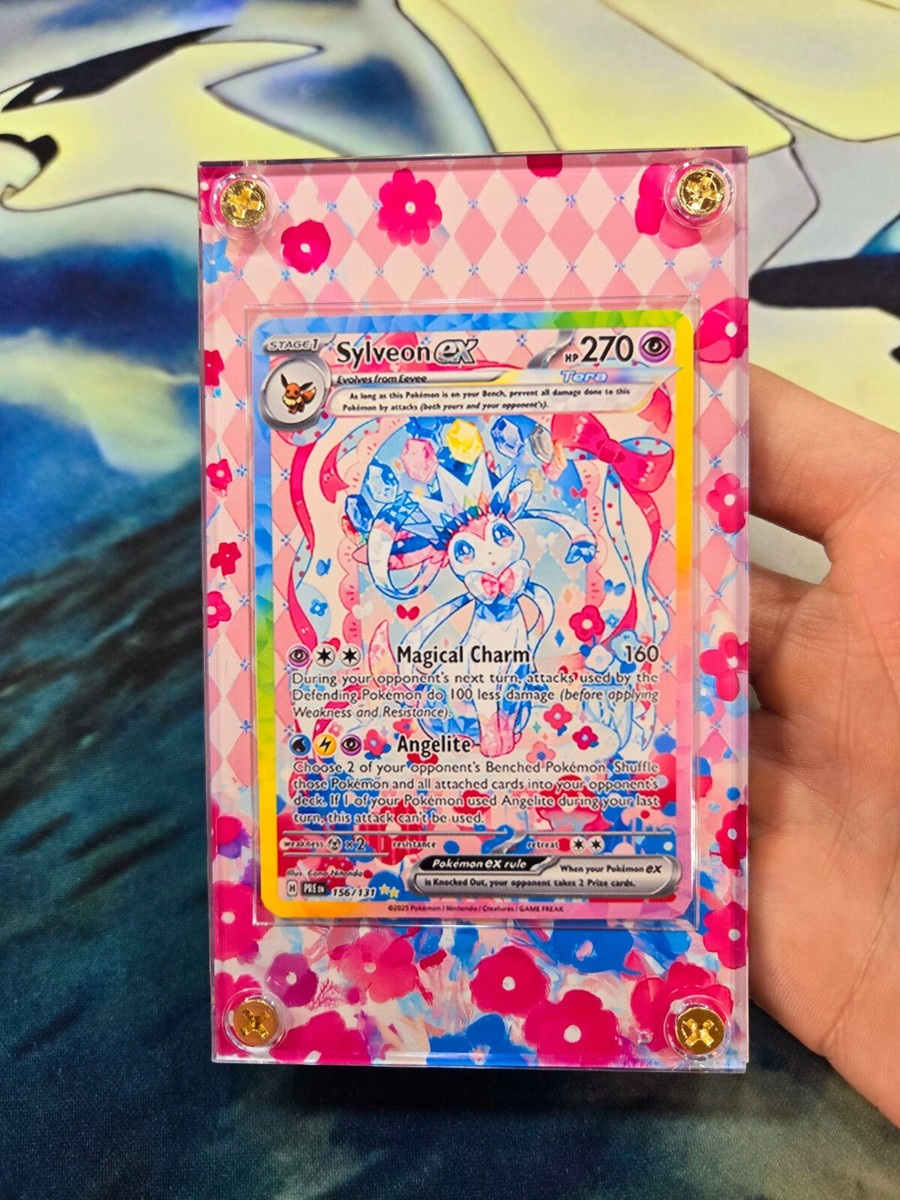 Pokemon Sylveon EX SIR 156/131 Prismatic Evolutions Custom Pokemon Sylveon EX SIR 156/131 Prismatic Evolutions Custom