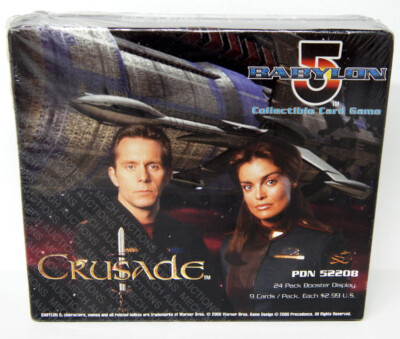 PRECEDENCE Babylon 5 CCG Crusade Edition Booster Box 24 Packs 9 Cards Each Sealed New Rare PRECEDENCE Babylon 5 CCG Crusade Edition Booster Box 24 Packs 9 Cards Each Sealed New Rare