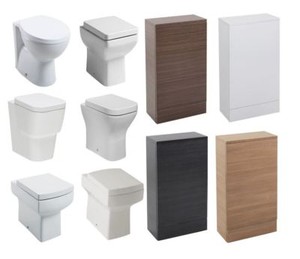 Slimline Btw Back To Wall 490mm X 155m Choices Toilet Unit Wc Pan Cistern Seat Ebay