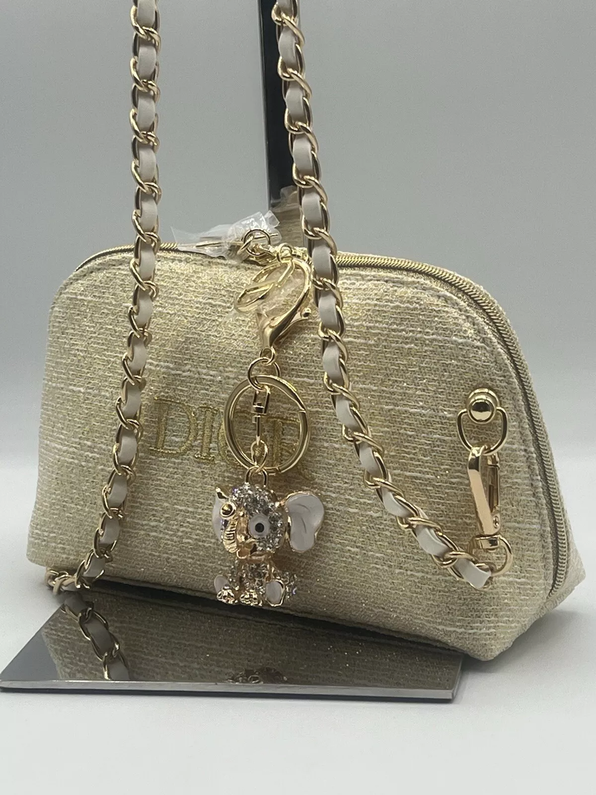 Neuf sans étiquette Dior VIP édition vacances pochette sac bandoulière + sac breloque