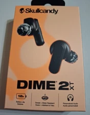 Skullcandy Dime 2 XT Wireless In-Ear Earbuds Black NEW