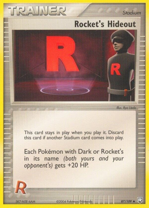 Rocket's Hideout 87/109 Team Rocket Returns Regular Lightly Played Sleeved