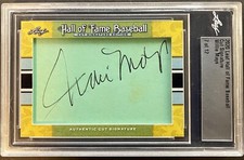Willie Mays Autographed 2020 Hall Of Fame Cut Signature 7 of 12 Auto