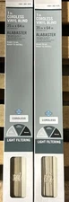 Lot of 2- 1” Cordless Window Vinyl Blind  Alabaster 35”x64” Light Filtering