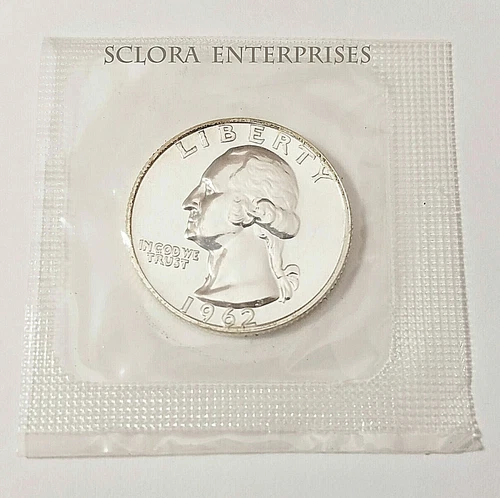 1962 P WASHINGTON QUARTER *UNCIRCULATED*  *90% SILVER GEM PROOF*