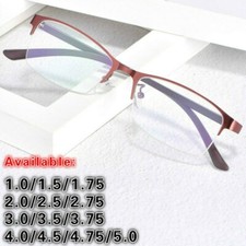 Occhiali Da Myopia Per Donna Con Mezzo Telaio In Metallo Antiluce Blu