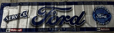   FORD MOTORCRAFT SALES DEALER SIGN BANNER 2x8ft
