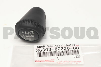3630360230C0 Genuine Toyota KNOB SUB-ASSY, SHIFT LEVER 36303-60230 3630360230C0 Genuine Toyota KNOB SUB-ASSY, SHIFT LEVER 36303-60230