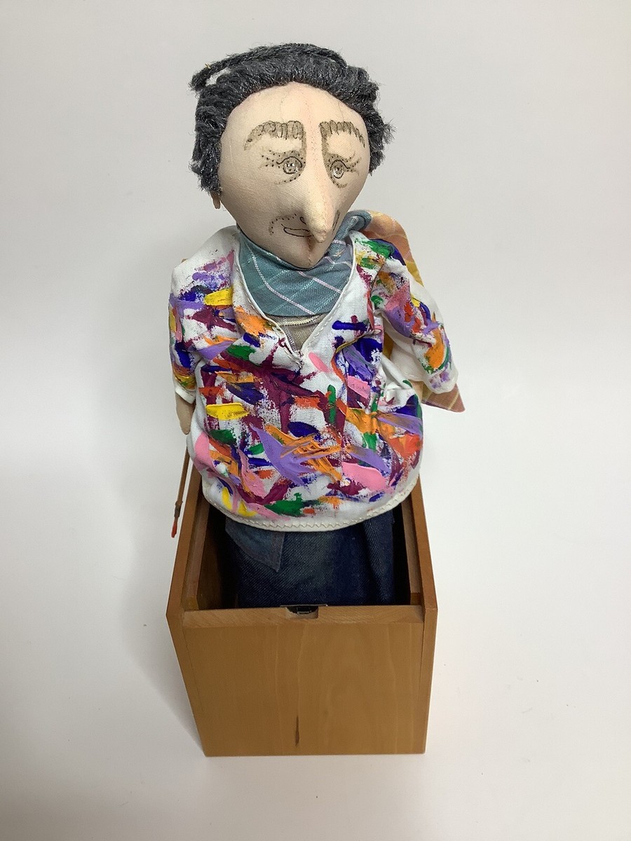 Vintage Jax of Maine Handmade Jack in the Box Wood Toy Artist