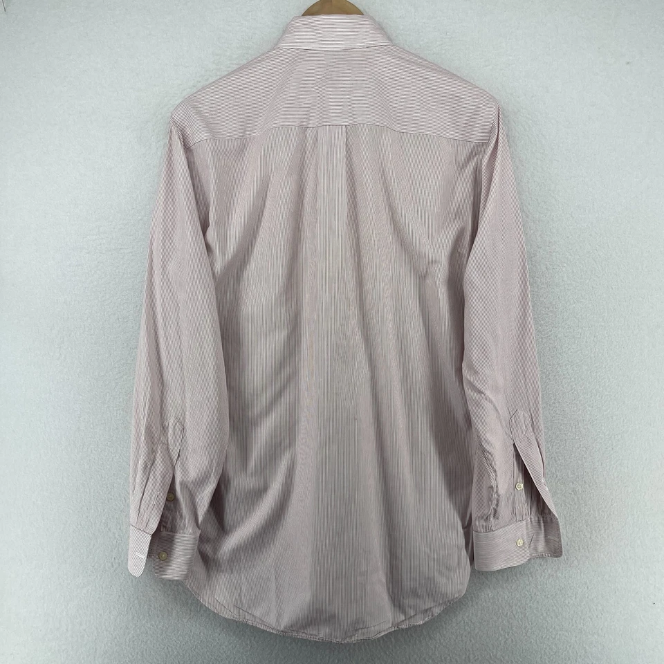 Camisa HARVARD UNIVERSITY Para Hombres S KENNETH GORDON Carmesí Rayas Cambridge MA Roja Foto 3 de 4