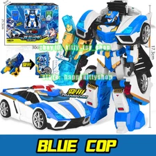 Metal Cardbot 7-11" Transform Figure Boys Kids Toy Car Truck Plane Vehicle Robot