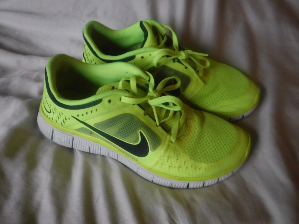 Sneakers Free Run Neon Yellow Running Shoes Highlighter Yellow
