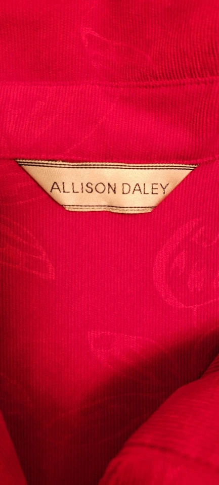 Allison Daley Women's Red Jacket Button Up Lightweight Size L? - Image 3 of 4
