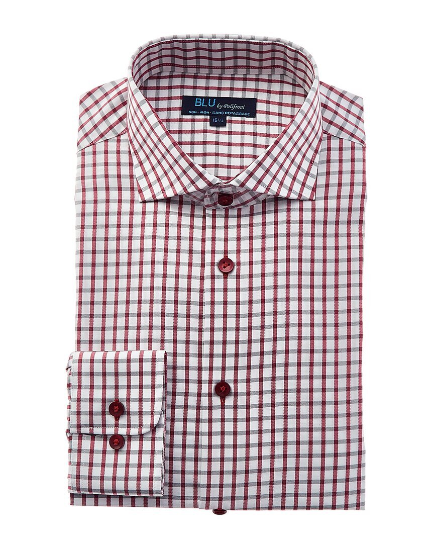 Синяя мужская рубашка современного покроя