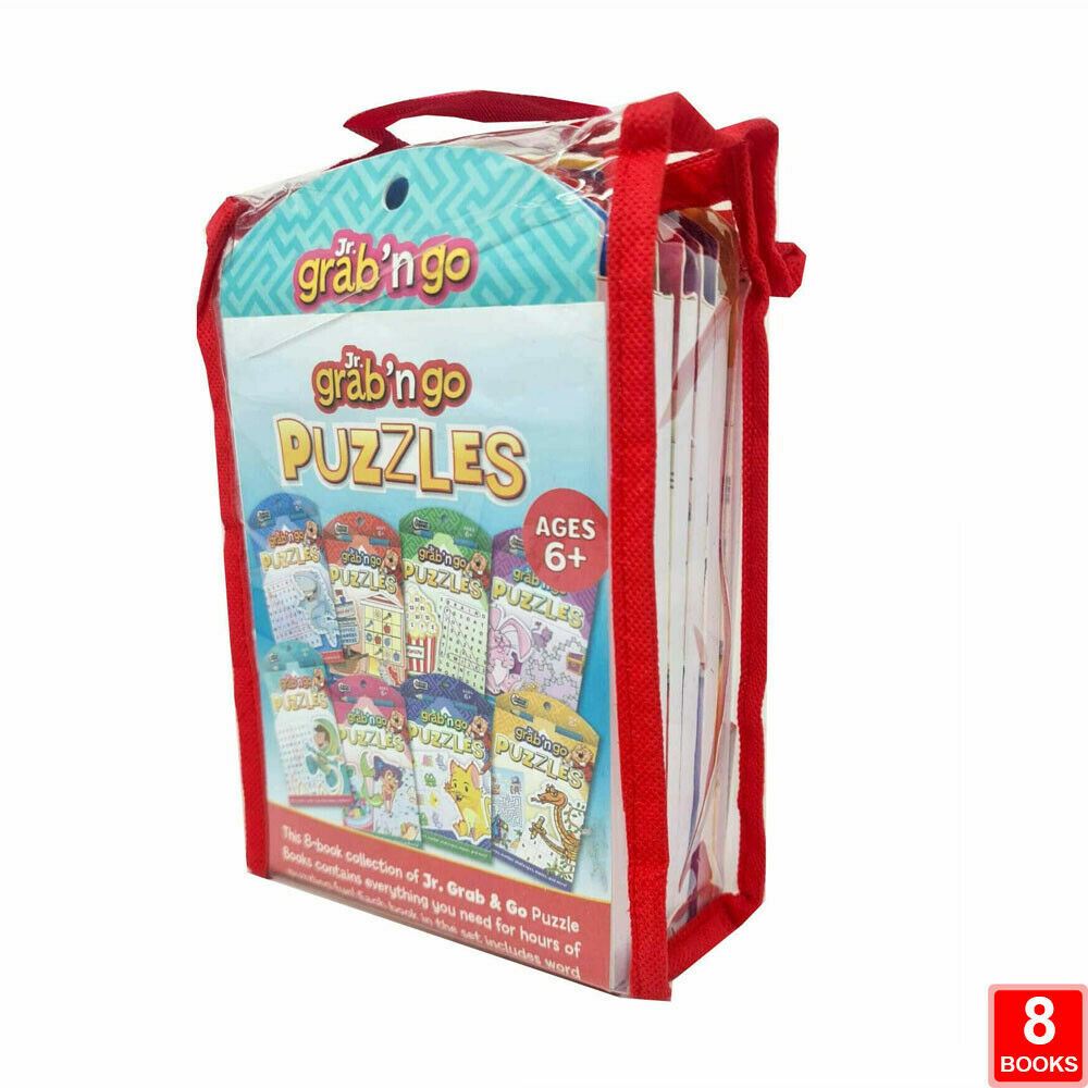 Junior Grab 'n Go Puzzles collection 8 Books Set Ages 6+ Pack Paperback NEW - Image 2