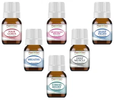 Essential Oil Blends Set 6 - 5 ml. 100% Pure Natural Therapeutic Grade Oils Lot