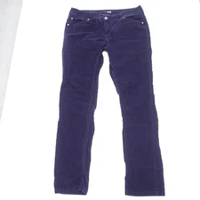 a.n.a Corduroy Jeans Womens 30 Purple Stretch Cotton 5-Pockets Classic Skinny