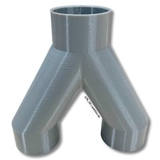 Y-Adapter DN50 50mm für Blastgate HT Absperrschieber Absauganlage Sperrschieber