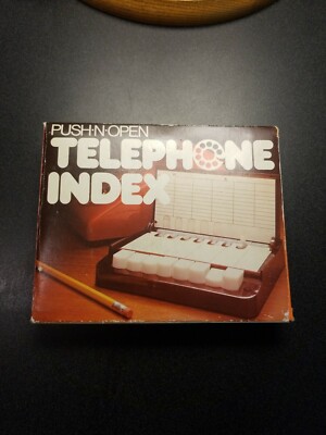Téléphone Index Vintage Années 70 – Hong Kong, Jamais Utilisé