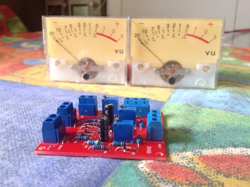 DIY KIT Analog VU meter stereo driver BOARD ONLY (NO METERS)