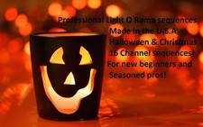 16 channel Lightorama sequences. Halloween or Christmas package. 10 for 80.00.