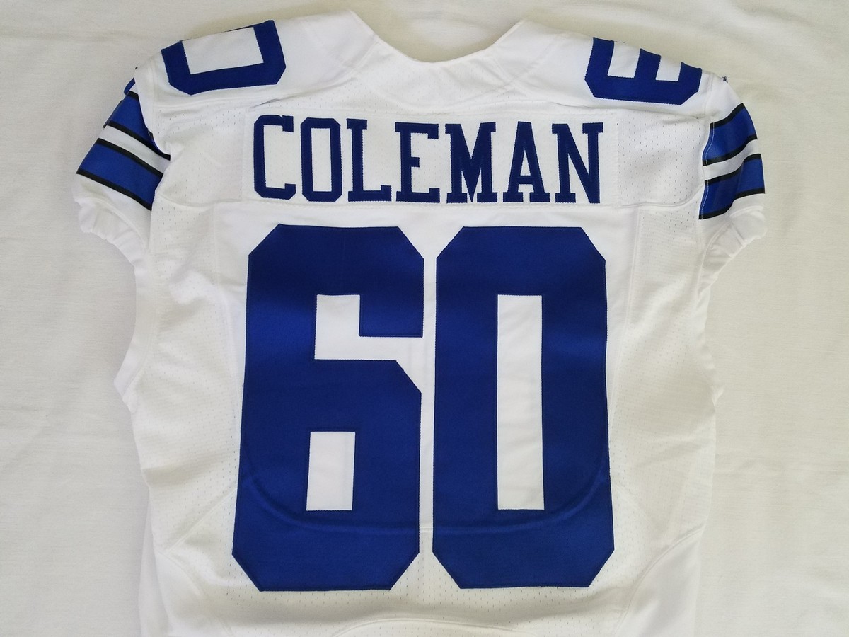 60 Davon Coleman of Cowboys NFL Game-Issued Jersey Poppy Patch