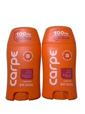 2 Carpe ROSE WATER ANTIPERSPIRANT DEODORANT UNDERARM LOTION 1.75 OZ