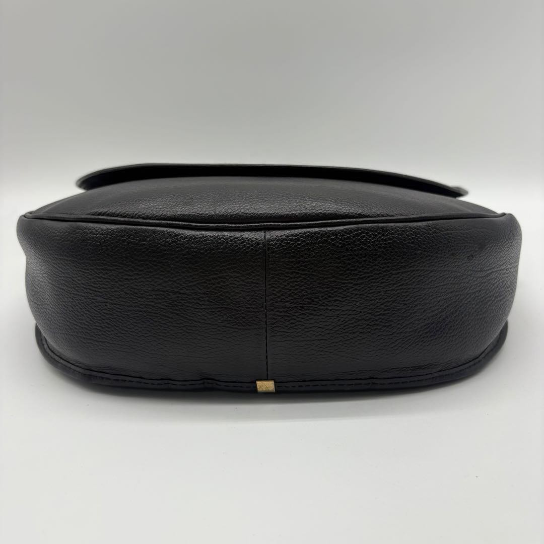 Borsa a tracolla Yves Saint Laurent Cassandra in pelle nera oro originale dal Giappone