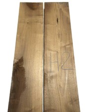2x Legno di Noce Legno di Noce Rustico 93x15cm x 46-48mm #H2