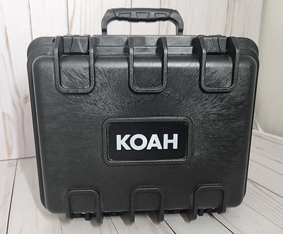 Koah Weatherproof Hard Case unused Customizable Foam 10'' x 8'' x 5.5'' Tall RUGGED