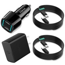 45W Super Fast USB C Car Charger and Wall Charger Block for Samsung S26/S25 U...