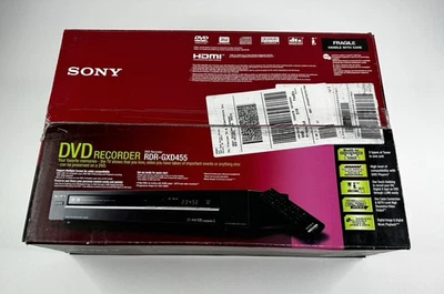 New Sealed Sony RDR-GXD455 DVD Recorder W/Tuner and Upscale - Image 1 of 4
