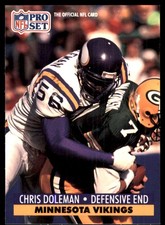 Chris Doleman 1991 Pro Set #570 Vikings NFL READ FREE SHIPPING AutographDen