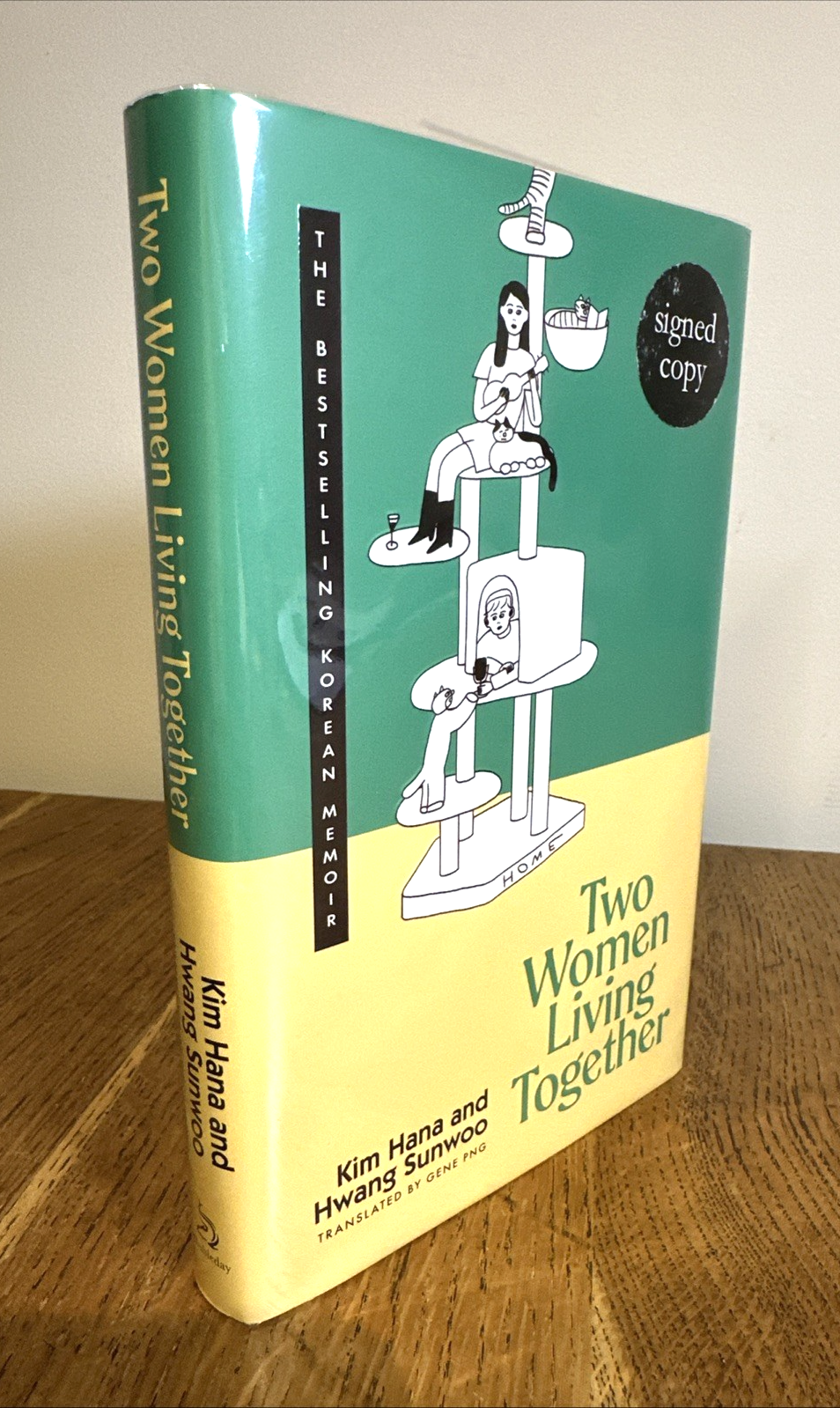 Two Women Living Together Kim Hana, Hwang Sunwoo DOUBLE SIGNED DOODLED UK 1/1 HB