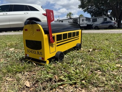 Custom Mailbox Vinyl School Bus