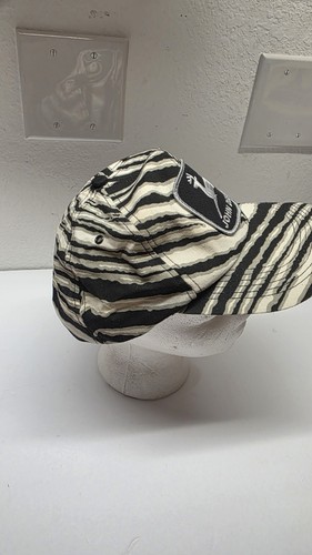 Rare Zebra Stripe John Deere Patch Snapback Trucker Hat Cap K Products USA Made - Picture 2 of 5