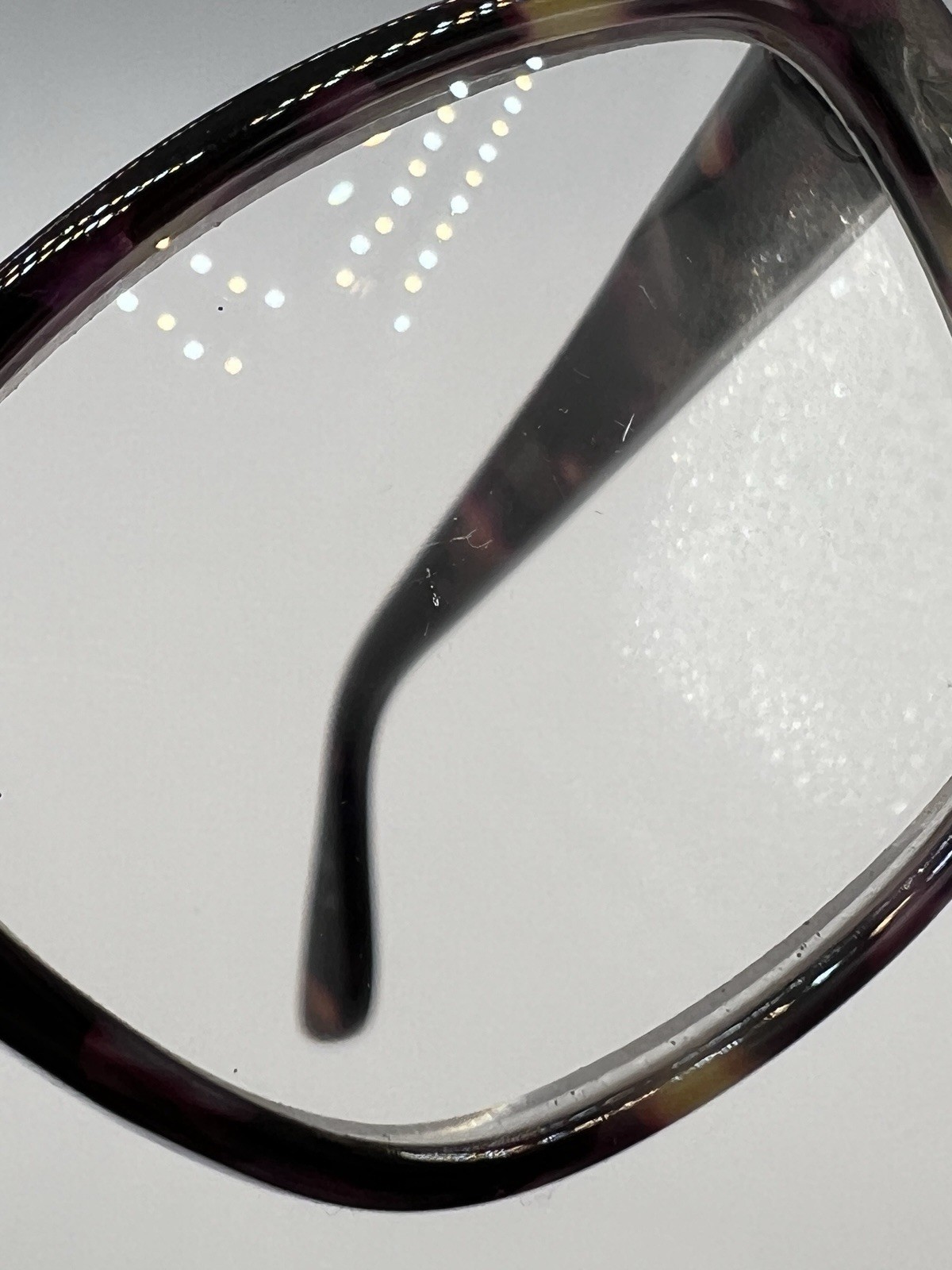 CMC Purple Tortoiseshell Rectangle Eyeglasses Wom… - image 7