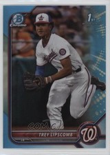 2022 Bowman Draft Chrome Sky Blue Refractor Trey Lipscomb #BDC-197 1u6