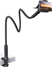 Lamicall Gooseneck Phone Holder Bed Mount 38in Flexible Arm Clip for Desk Stand