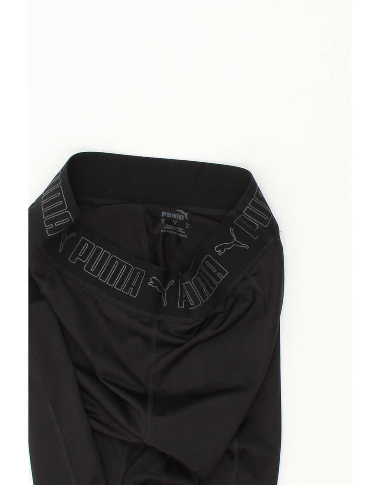 PUMA Womens Graphic Leggings UK 8 Small  Black CG28 image 3