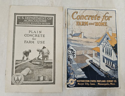 #ad Concrete For Family And Home amp; Plain Concrete For Farm Use booklets $6.75
