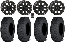 System 3 SB-7 15" Wheels Bk (6+1) 32" Coyote Tires RZR Turbo S / RS1